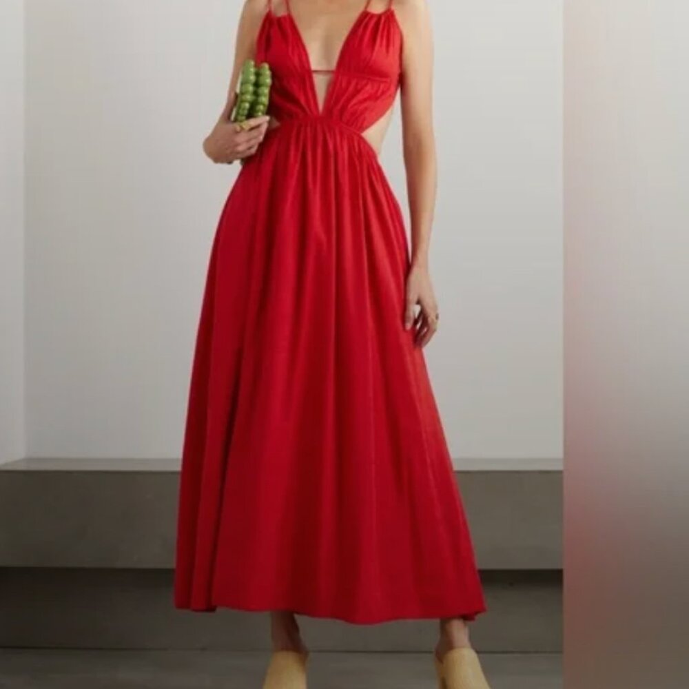Cult Gaia Dua Dress in Ghermez Size S